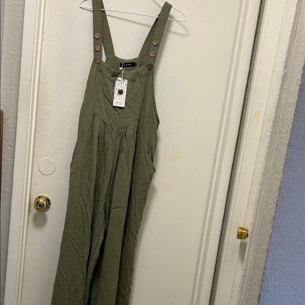 Olive Green Women's Jumpsuit